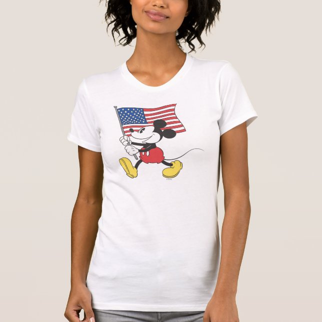 Holiday Mickey | Flag T-Shirt (Front)