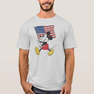 Holiday Mickey Flag T-Shirt