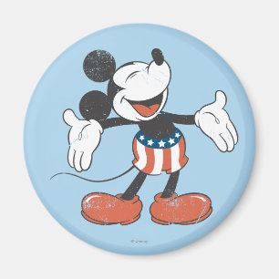 Holiday Mickey Patriotic Singing Magnet