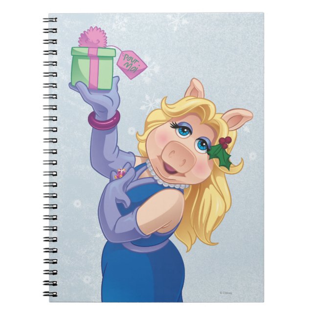 Holiday Miss Piggy Notebook (Front)