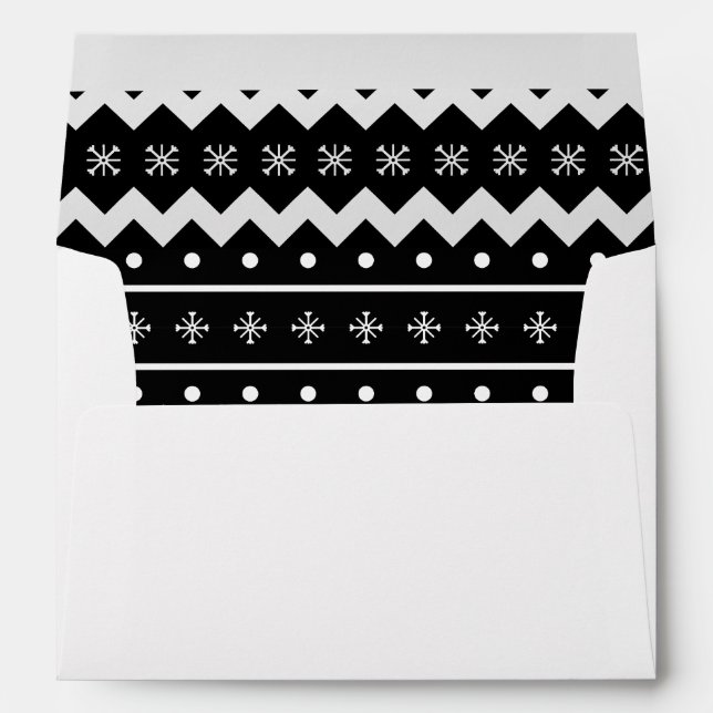 Holiday Mittens Chaleureux Voeux Enveloppe de Noël (Dos (Bas))
