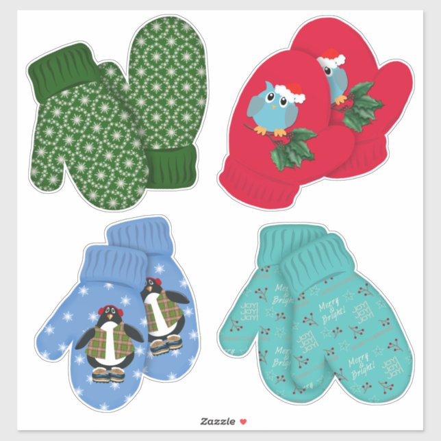 Holiday Mittens | Christmas Decor | Large (Sheet)