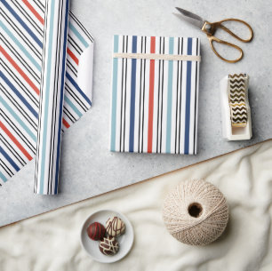 Holiday Modern Stripes Wrapping Paper