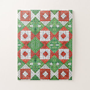 HOLIDAY MOSAIC 11x14 Big Pieces Puzzle
