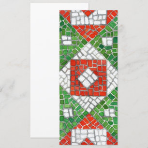 HOLIDAY MOSAIC 4x9.25 Flat Card / Vertical