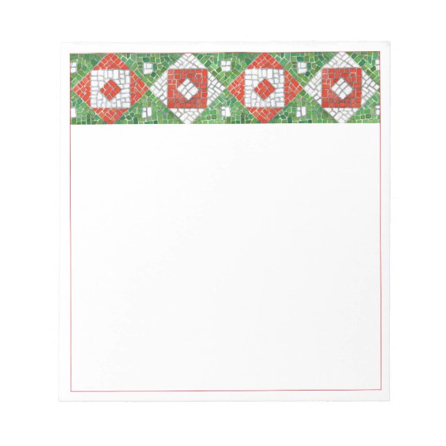 HOLIDAY MOSAIC 5.5x6 Notepad (Front)