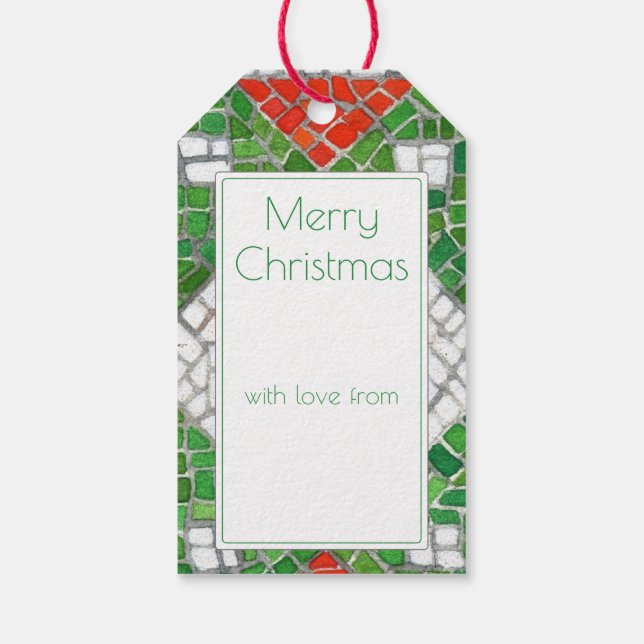 HOLIDAY MOSAIC Gift Tags (Back)