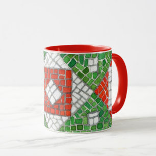 HOLIDAY MOSAIC Red Combo Mug