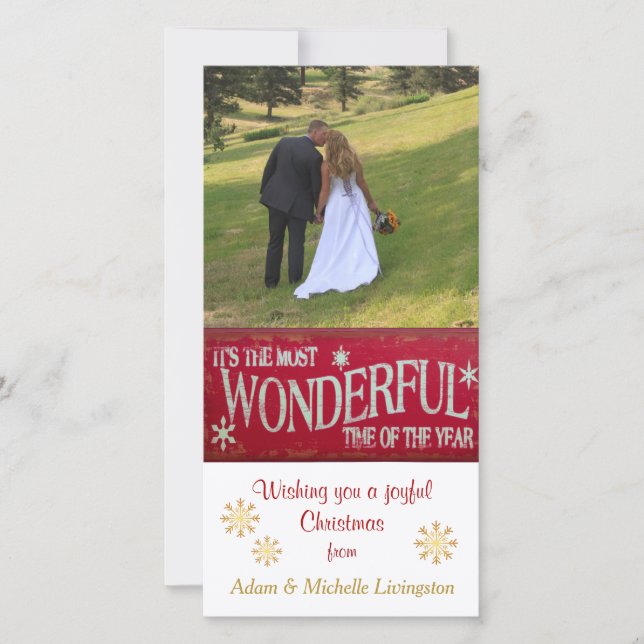 Holiday Most Wonderful Time Card (Front)