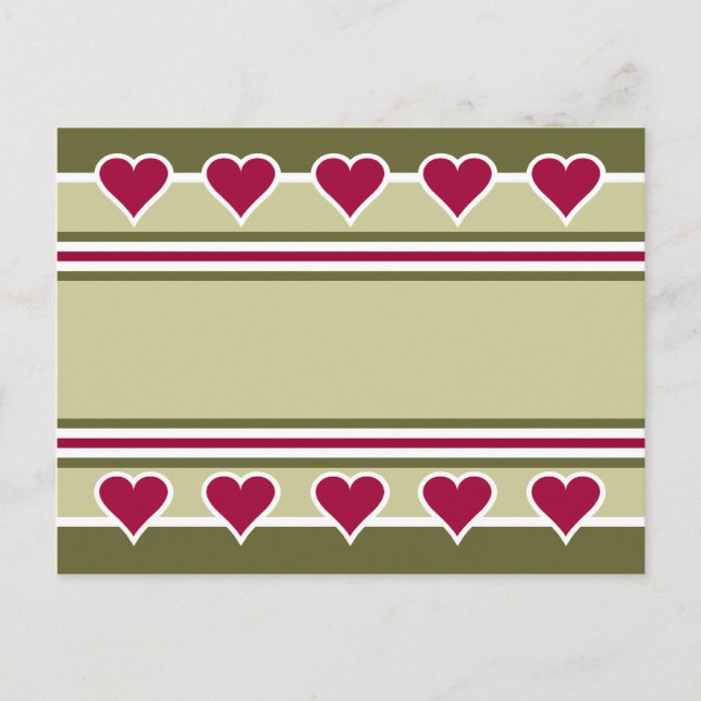 Holiday Motif postcard, customizable Postcard (Front)