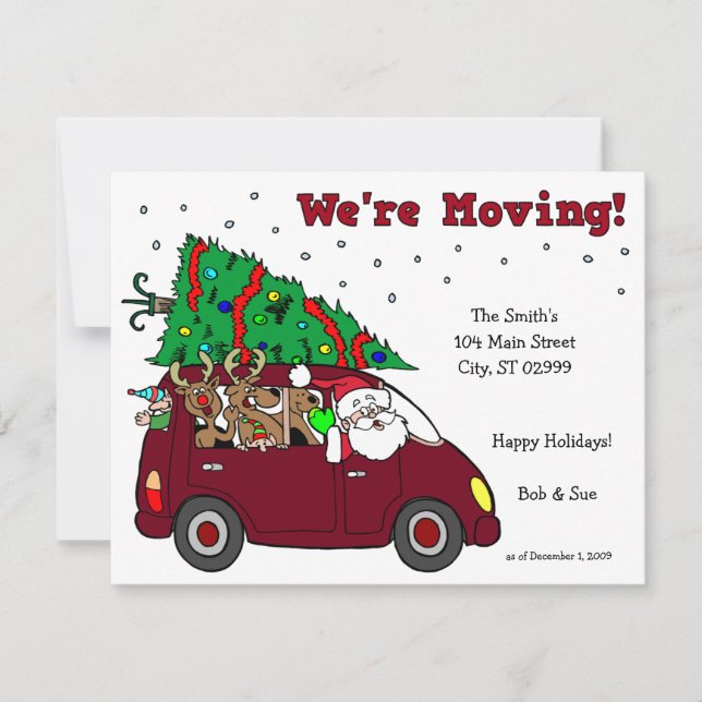 Holiday Moving Announcement - 4.25x5.5 cards (Front)