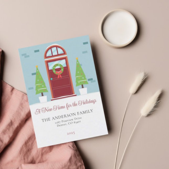 Holiday Moving Announcement Christmas Card (Creator Uploaded)