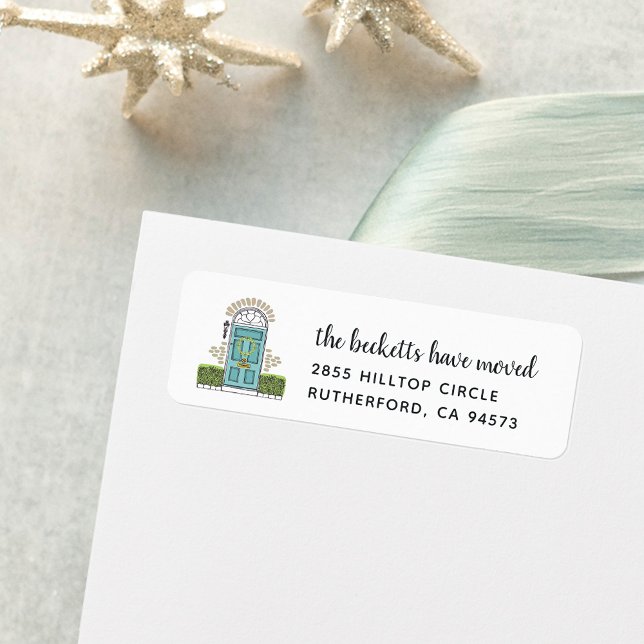 Holiday Moving Announcement Return Address Label (Creator Uploaded)