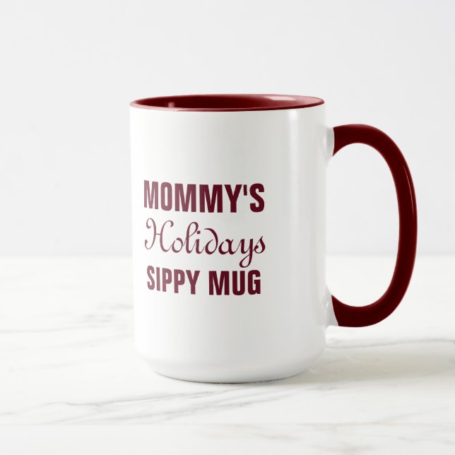 Holiday mug - customizable text (Right)