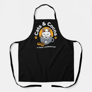 Holiday Mug Design with Cozy Cat and Paw Cookies Apron
