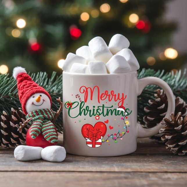 Holiday Mug with Heart and Lights (Créateur téléchargé)