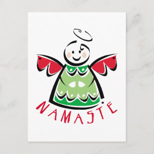 Holiday Namaste Angel Postcard