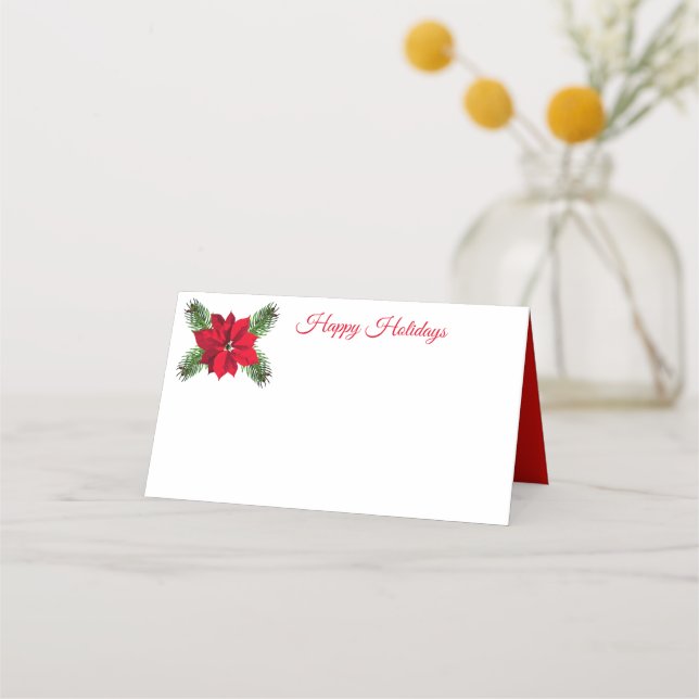 Holiday Name Place Card (Front)