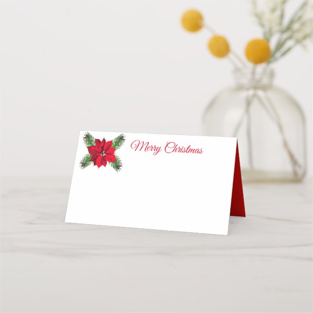 Holiday Name Place Card (Front)