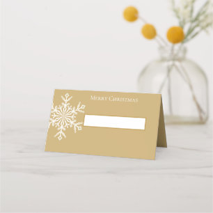Holiday Name Place Card-Snowflake Place Card