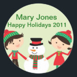 Holiday Name Tags For Parties<br><div class="desc">You can use this as stickers for a Name Tabs for Holiday Parties, Cupcake toppers are a great simple way to decorate cupcakes, just stick the sticker on a hard cardboard to fit template of sticker. Easy & Fun ! Then place gently on cupcake.design bybabystardesigns</div>