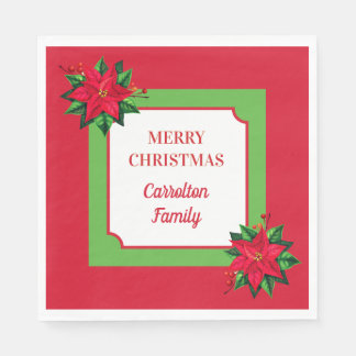 Holiday Napkins! Personalized Christmas napkins