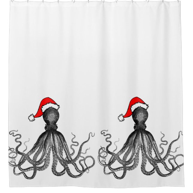 Holiday Nautical Steampunk Octopus Vintage Kraken (Front)