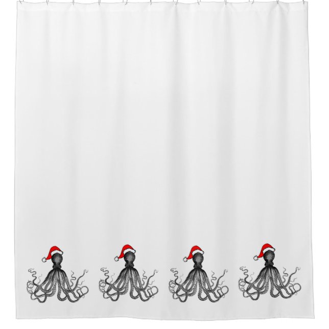 Holiday Nautical Steampunk Octopus Vintage Kraken  (Front)