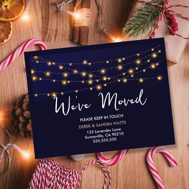 Holiday New Address Card – We’ve Moved Postcard  (Creator Uploaded)