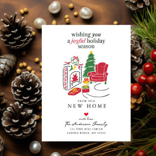 Holiday New Home Announcement Card