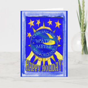 Holiday NOLA Water Metre Card
