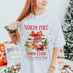 Holiday North Pole Book Club Christmas T-Shirt