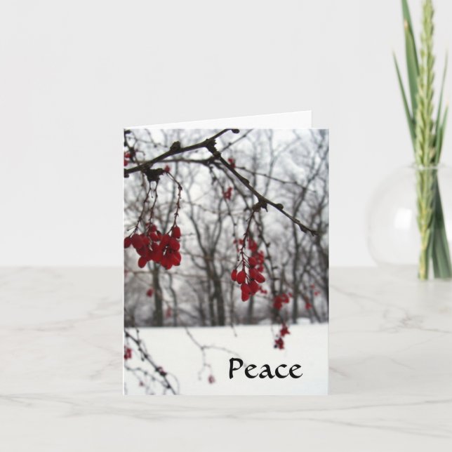 Holiday Note Card Peace (Front)