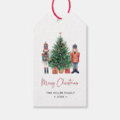 Holiday Nutcracker Christmas Gift Tags (Front)