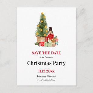 Holiday Nutcracker   Christmas Party Save The Date Announcement Postcard