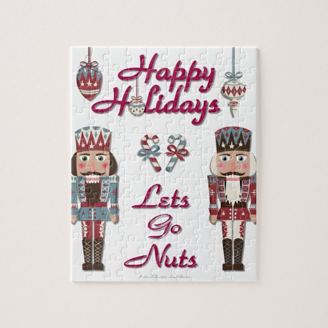 Holiday Nutcracker Lets Go Nuts Jigsaw Puzzle (Vertical)