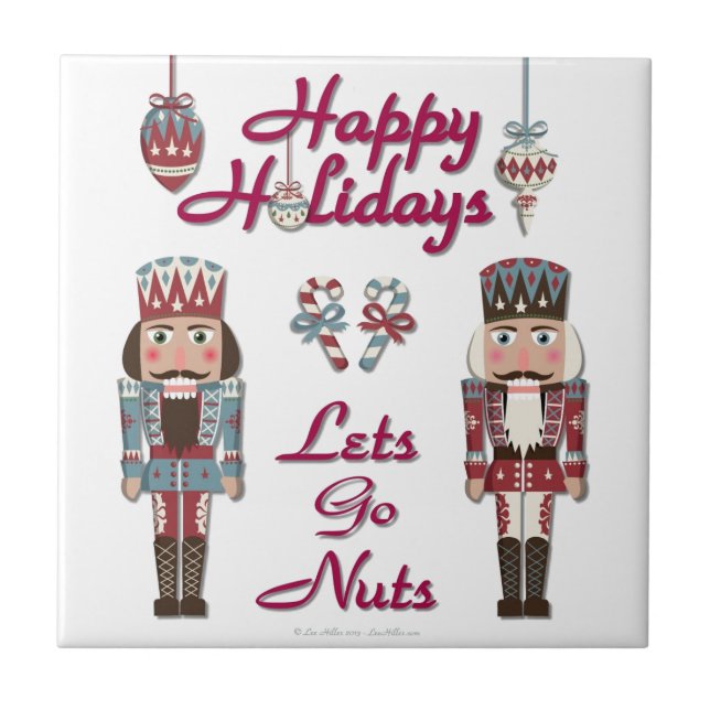 Holiday Nutcracker Lets Go Nuts Tile (Front)