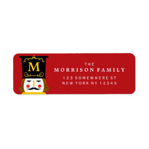 Holiday Nutcracker Monogram Red