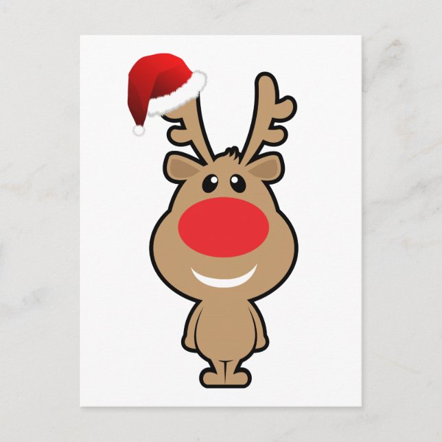 Holiday of funny Christmas santa Postcard (Front)