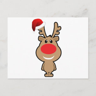 Holiday of funny Christmas santa Postcard