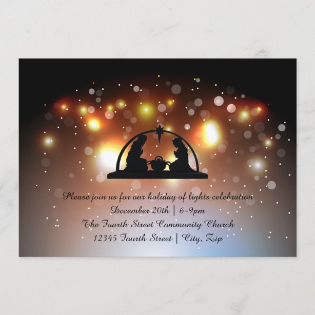 Religious Christmas Invitations &amp; Announcements | Zazzle CA