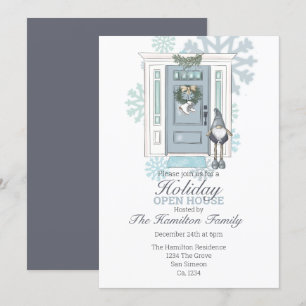 Holiday Open House Christmas Party Invitation