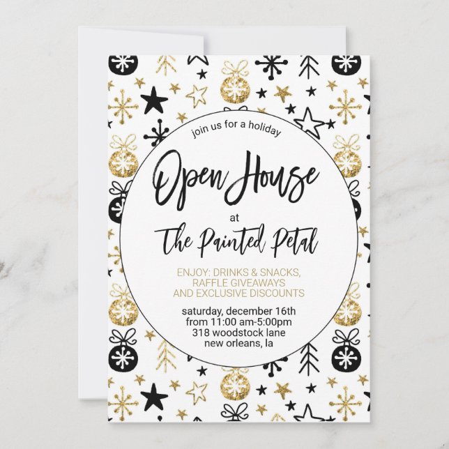 Holiday Open House Invitation (Front)