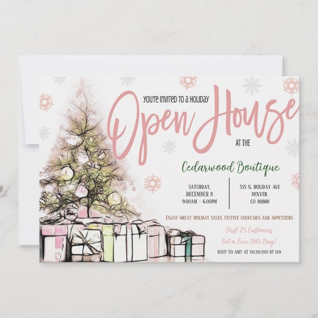 Holiday Open House Invitation (Front)