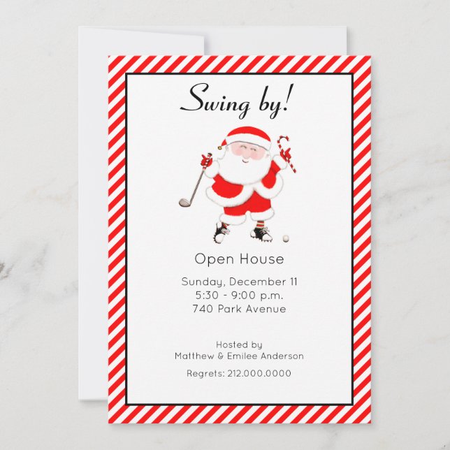 Holiday Open House Invitation (Front)