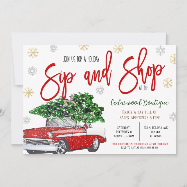 Holiday Open House Invitation (Front)