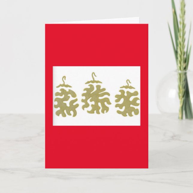 Holiday ornament card (Front)