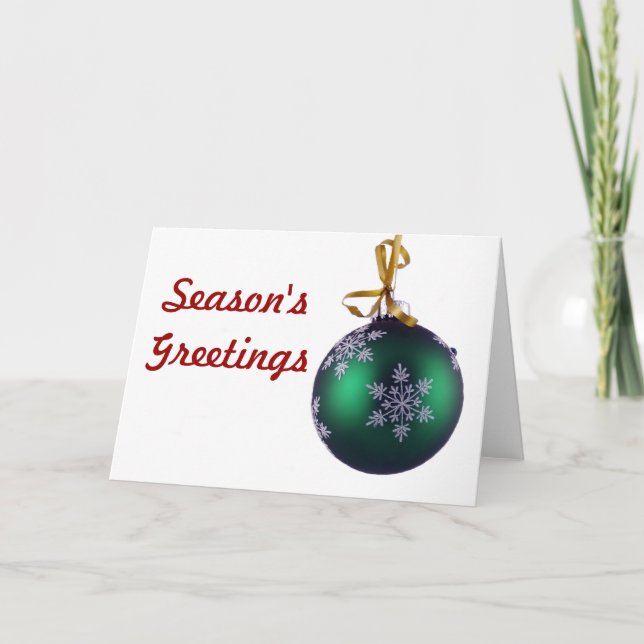 Holiday Ornament Card (Front)