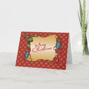 Holiday Ornament Frame Greeting Card