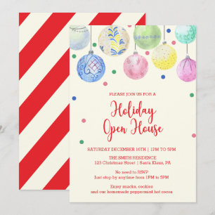 Holiday Ornament Holiday Open House Invitation